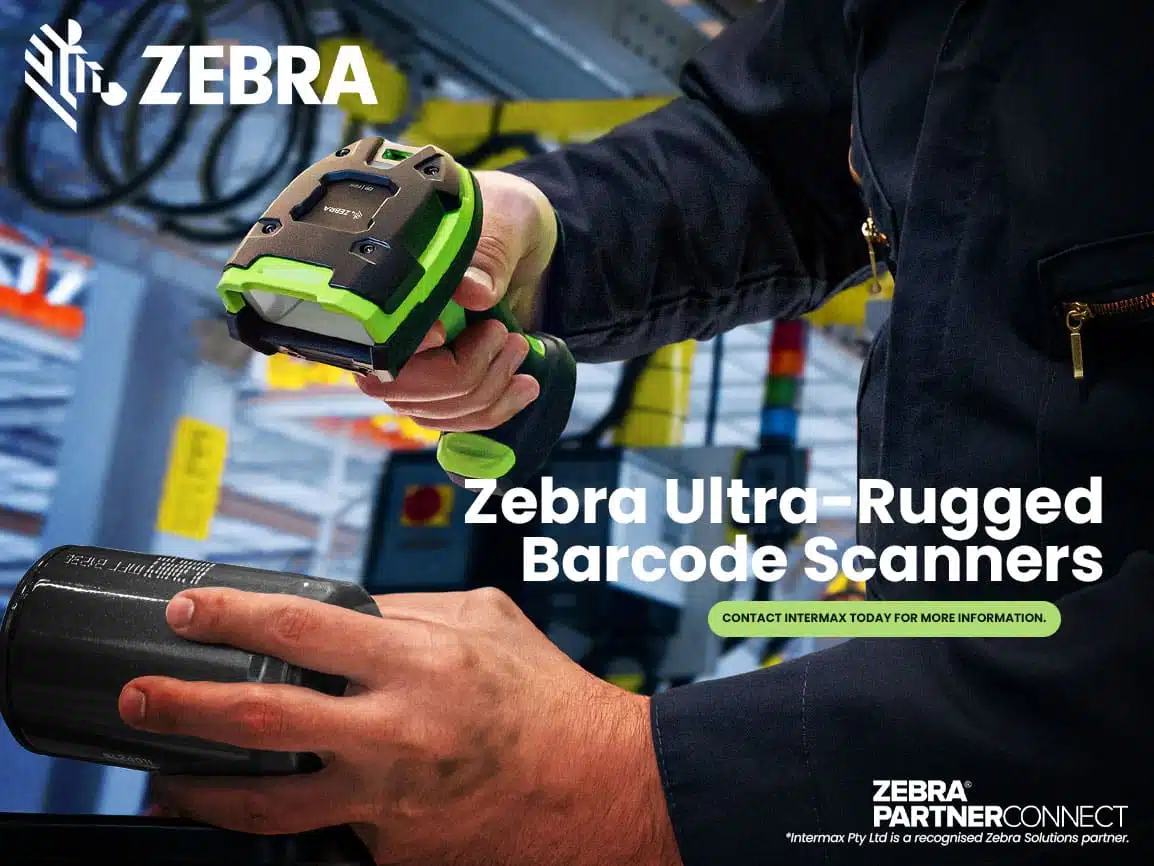 man with the zebra ultra rugged and durable barcode scanner