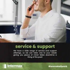 service and support we have a wide range of service and support offerings so we can tailor one to your needs giving you peace of mind! make downtime a thing of the past!