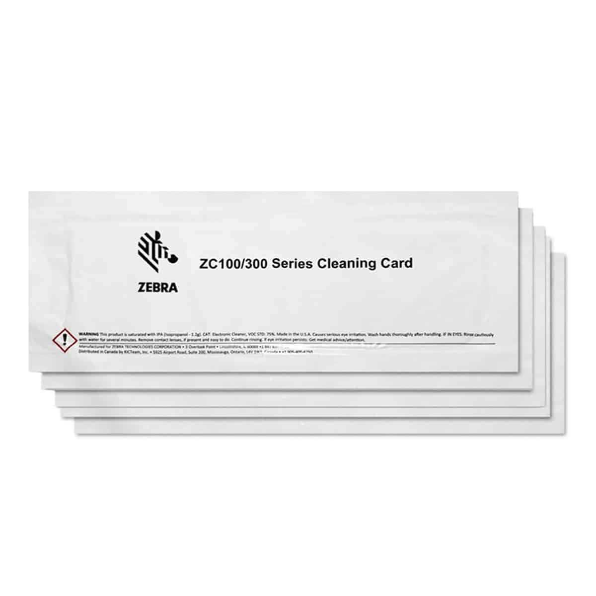 SM01105999-310 Zebra ZC300 Cleaning Card (10 Pack)