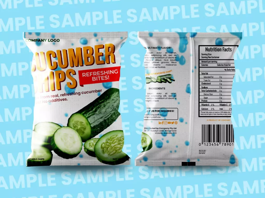 cucumber chip front and back