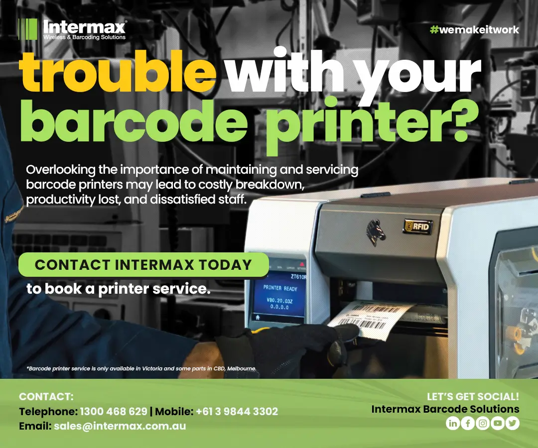 barcode printer maintenance - trouble with your barcode printer? Overlooking the importance of maintaining and servicing barcode printers may lead to costly breakdown, productivity lost, and dissatisfied staff.