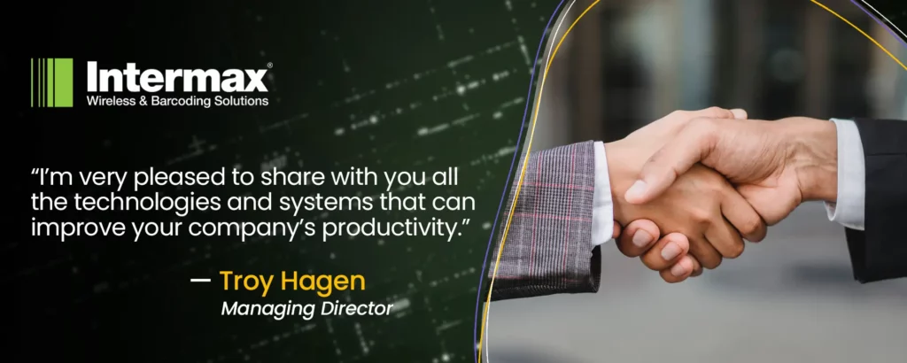 Abot Us- Im very pleased to share with you all the technologies and systems that can improve your company's productivity Team Intermax providing barcode and WiFi solutions to warehouse clients in Australia