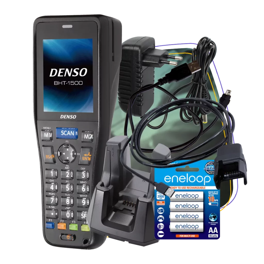 Option 2: Stand Cradle Ease SKU: BHT-1500-ST4 Price: $719.00 ex GST Kit: BHT-1500 Terminal with Stand Cradle AAA Batteries USB Direct Cable 5V Power Supply Quick Start Guide to Easy Pack