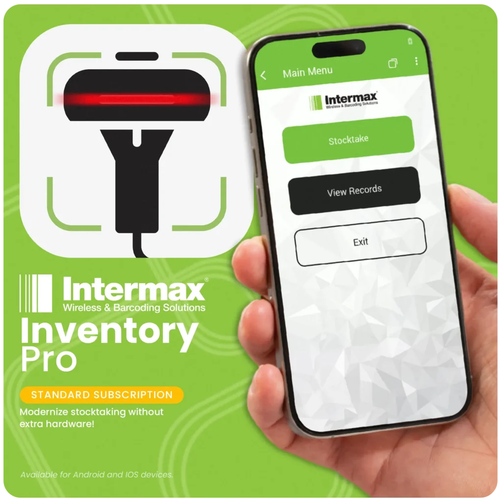 Mobile stocktaking app for Android and iOS from Intermax Inventory Pro with barcode scanning features