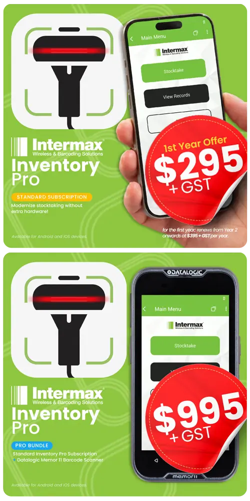 Choose between the Standard Subscription for affordable, software-only stocktaking or the Bundle Package for a complete solution with both the app and a Datalogic Memor 11 scanner.